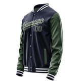 Custom Navy Dark Green Jacket JA1111061118B31806