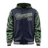 Custom Navy Dark Green Jacket