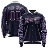 Custom Navy Purple Jacket