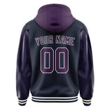 Custom Navy Purple Jacket