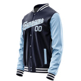 Custom Navy Light Blue Jacket JA1111081118B31808