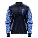 Custom Navy Sky Blue Jacket JA111109110517090917