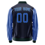 Custom Navy Sky Blue Jacket JA1111091105B30509