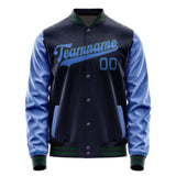 Custom Navy Sky Blue Jacket JA1111091105B30509