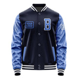 Custom Navy Sky Blue Jacket JA111109111818090918