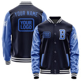 Custom Navy Sky Blue Jacket