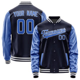 Custom Navy Sky Blue Jacket