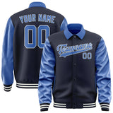 Custom Navy Sky Blue Jacket