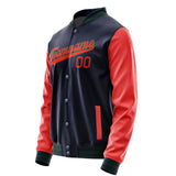 Custom Navy Orange Red Jacket JA1111121105B30512