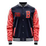 Custom Navy Orange Red Jacket JA111112111818121218