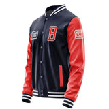 Custom Navy Orange Red Jacket JA111112111818121218