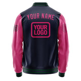 Custom Navy Pink Jacket JA111113110517131317