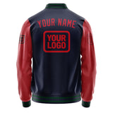 Custom Navy Red Jacket JA111114110517141417