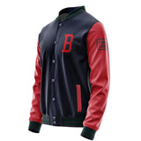 Custom Navy Red Jacket JA111114110517141417