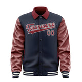 Custom Navy Crimson Red Jacket