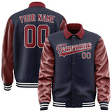 Custom Navy Crimson Red Jacket