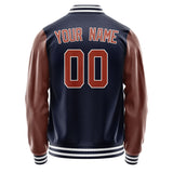 Custom Navy Coral Red Jacket JA1111161118B31816