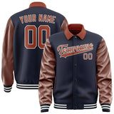 Custom Navy Coral Red Jacket