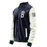 Custom Navy White Jacket JA111118110517181817