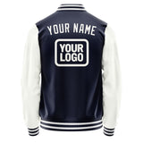 Custom Navy White Jacket JA111118111818181818