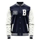 Custom Navy White Jacket JA111118111818181818