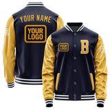 Custom Navy Yellow Jacket