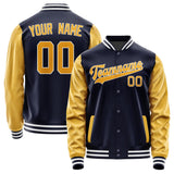 Custom Navy Yellow Jacket