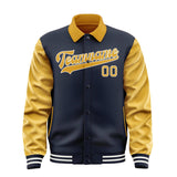 Custom Navy Yellow Jacket