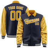 Custom Navy Yellow Jacket