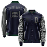 Custom Navy Dark Grey Jacket