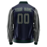 Custom Navy Dark Grey Jacket JA1111201105B30520