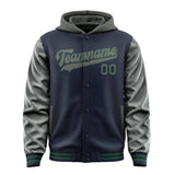Custom Navy Dark Grey Jacket
