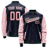 Custom Navy Light Pink Jacket