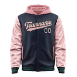 Custom Navy Light Pink Jacket