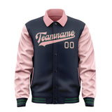 Custom Navy Light Pink Jacket