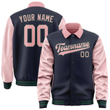 Custom Navy Light Pink Jacket
