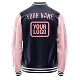 Custom Navy Light Pink Jacket JA111121111818212118