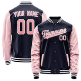 Custom Navy Light Pink Jacket