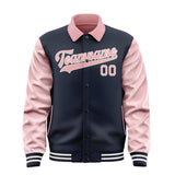 Custom Navy Light Pink Jacket