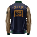 Custom Navy Khaki Jacket JA111122110517222217