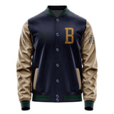 Custom Navy Khaki Jacket JA111122110517222217