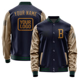 Custom Navy Khaki Jacket JA111122110517222217