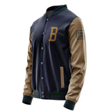 Custom Navy Khaki Jacket JA111122110517222217