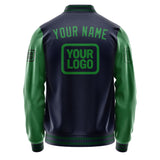 Custom Navy Emerald Green Jacket JA111124110517242417