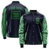 Custom Navy Emerald Green Jacket