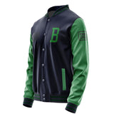 Custom Navy Emerald Green Jacket JA111124110517242417