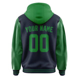 Custom Navy Emerald Green Jacket