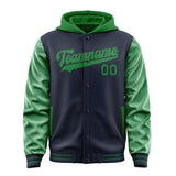 Custom Navy Emerald Green Jacket