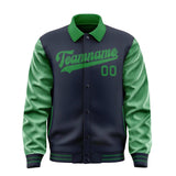 Custom Navy Emerald Green Jacket