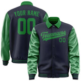 Custom Navy Emerald Green Jacket